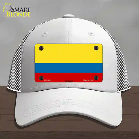 Colombia Flag Novelty License Plate Hat Mesh / White