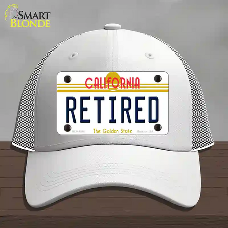 Retired California Novelty License Plate Hat Mesh / White