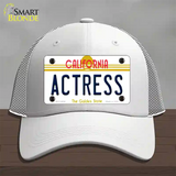 Actress California Novelty License Plate Hat Mesh / White