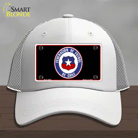 Federacion De Futbol De Chili Flag Novelty License Plate Hat Mesh / White