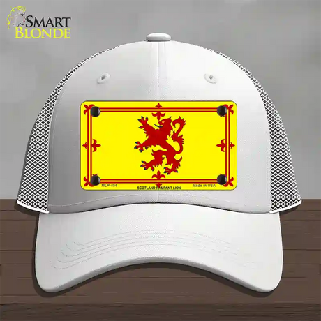 Scotland Lion Flag Novelty License Plate Hat Mesh / White