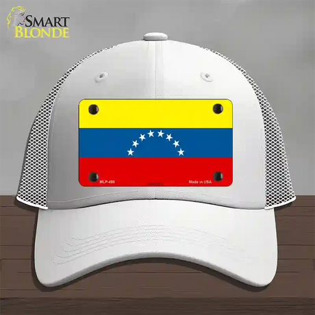 Venezuela Novelty License Plate Hat Mesh / White