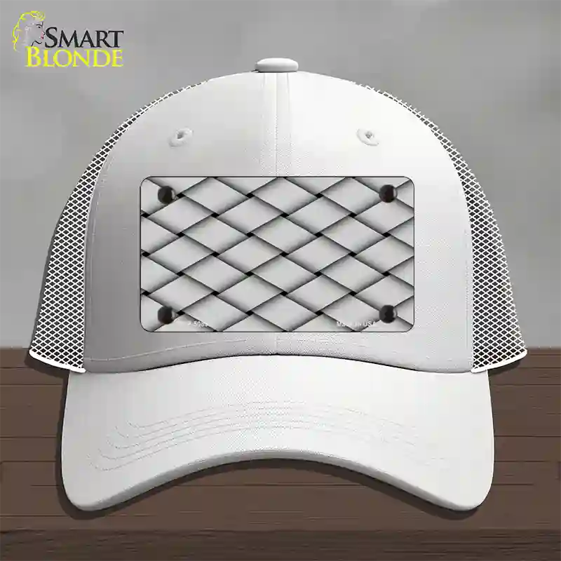 Weave Customizable Novelty License Plate Hat Mesh / White