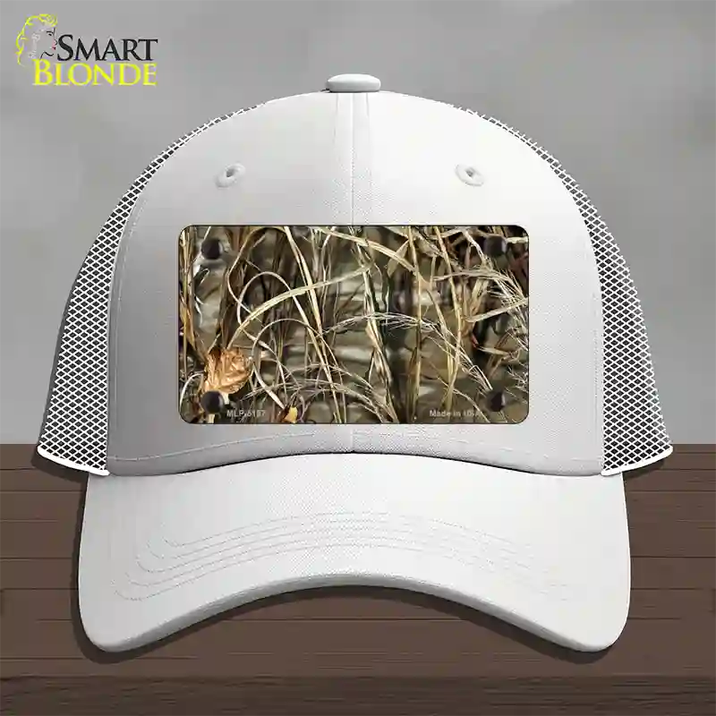 Camo Sticks Novelty License Plate Hat Mesh / White