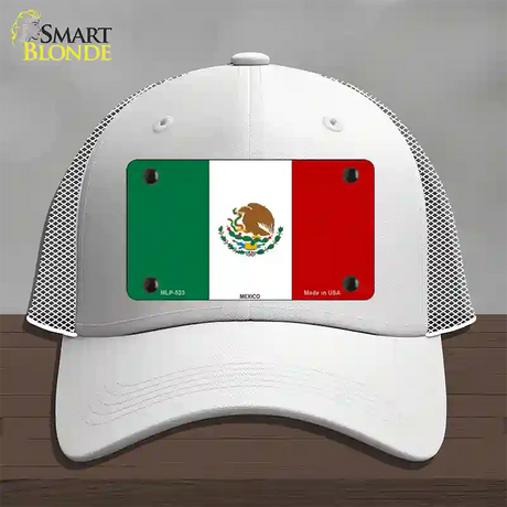 Mexico Country Flag Novelty License Plate Hat Mesh / White