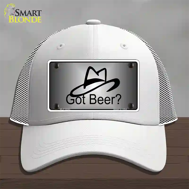 Got Beer Novelty License Plate Hat Mesh / White