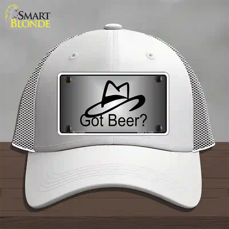 Got Beer Novelty License Plate Hat Mesh / White