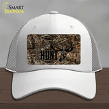 Eat Sleep Hunt Novelty License Plate Hat Mesh / White