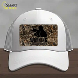 Warning Shotgun Owner Novelty License Plate Hat Mesh / White