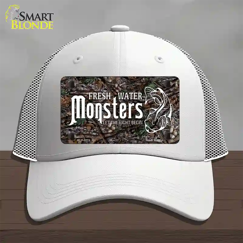 Fresh Water Monsters Novelty License Plate Hat Mesh / White