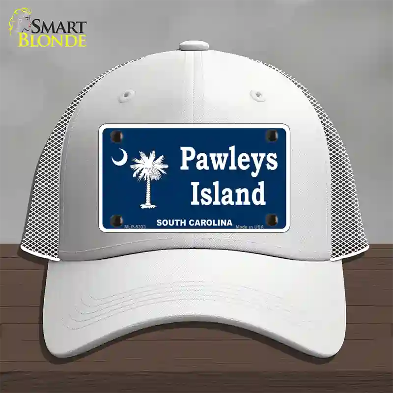 Pawleys Island Novelty License Plate Hat Mesh / White