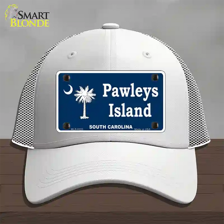 Pawleys Island Novelty License Plate Hat Mesh / White