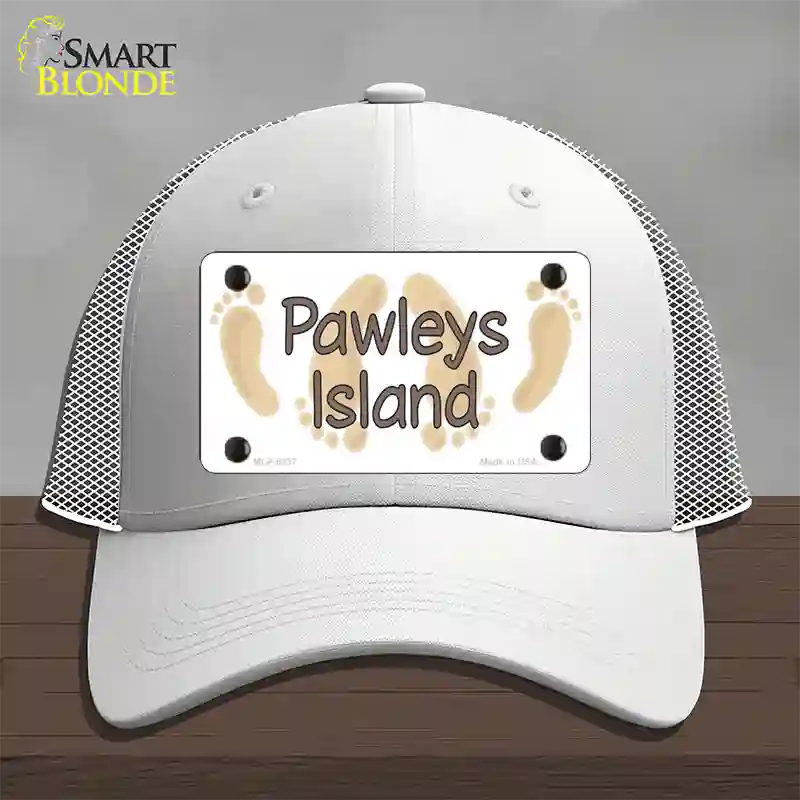 Pawleys Island Foots Novelty License Plate Hat Mesh / White