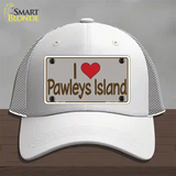 Love Pawleys Island Novelty License Plate Hat Mesh / White