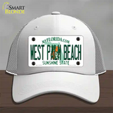 West Palm Beach Florida Novelty License Plate Hat Mesh / White