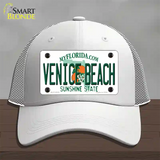 Venice Beach Florida Novelty License Plate Hat Mesh / White