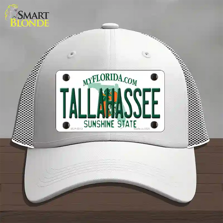 Tallahassee Florida Novelty License Plate Hat Mesh / White