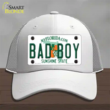 Bad Boy Florida Novelty License Plate Hat Mesh / White