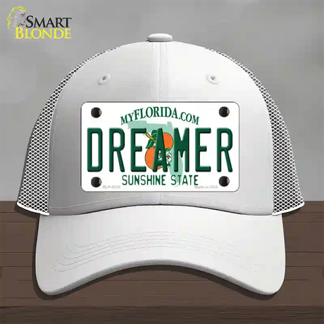 Dreamer Florida Novelty License Plate Hat Mesh / White