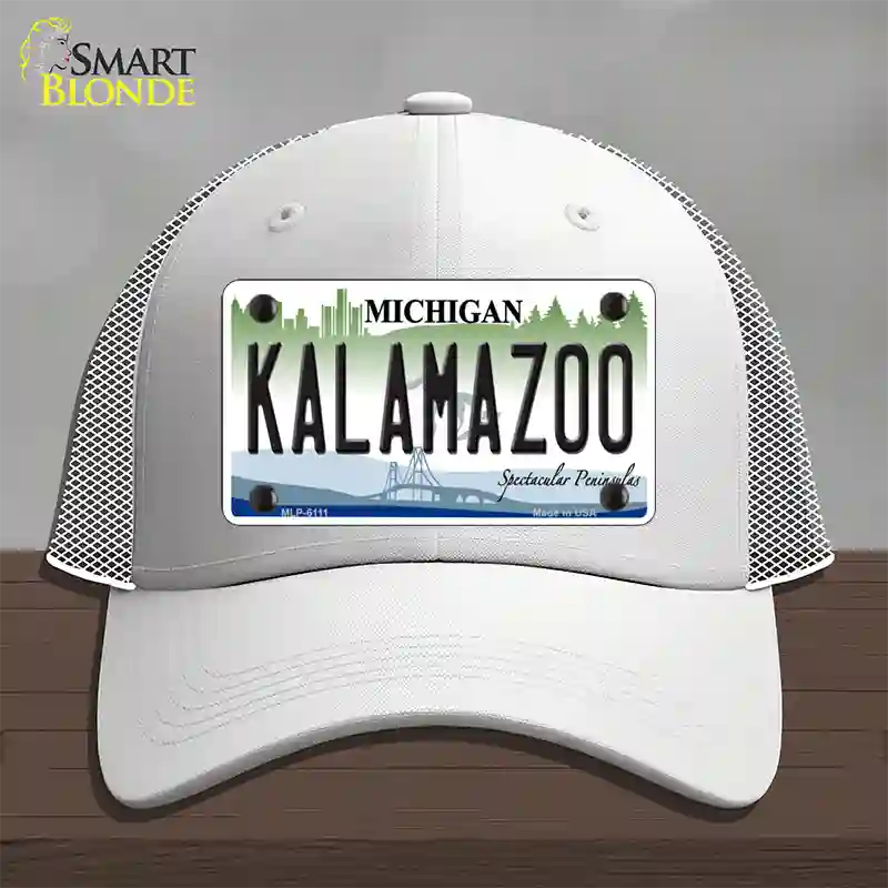 Kalamazoo Novelty License Plate Hat Mesh / White