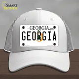 Georgia Novelty License Plate Hat Mesh / White