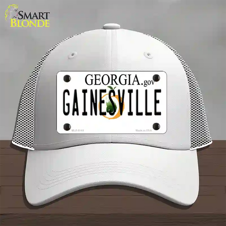 Gainesville Georgia Novelty License Plate Hat Mesh / White