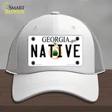 Native Georgia Novelty License Plate Hat Mesh / White