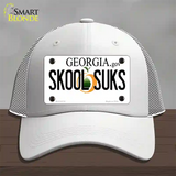 Skool Suks Georgia Novelty License Plate Hat Mesh / White