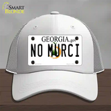 No Murci Georgia Novelty License Plate Hat Mesh / White