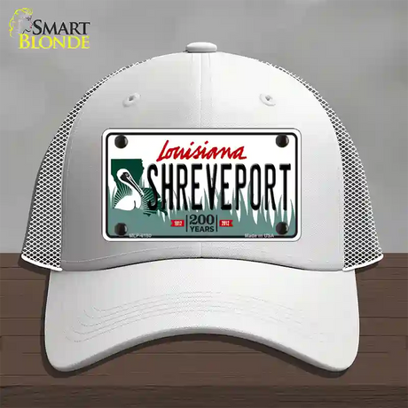 Shreveport Louisiana Novelty License Plate Hat Mesh / White