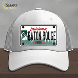 Baton Rouge Louisiana Novelty License Plate Hat Mesh / White