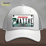 Native Louisiana Novelty License Plate Hat Mesh / White