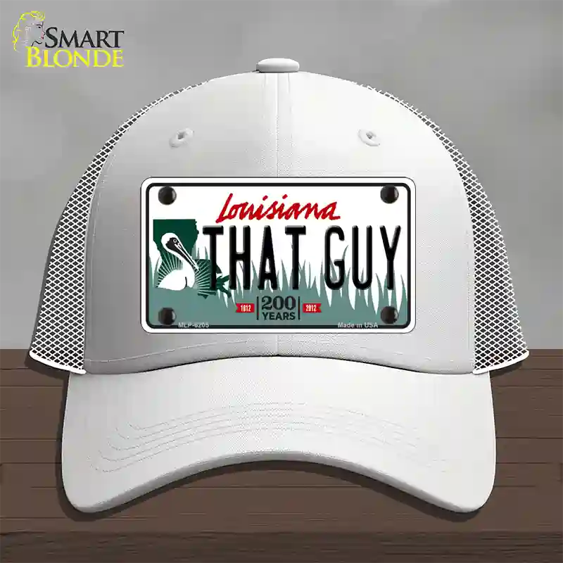 That Guy Louisiana Novelty License Plate Hat Mesh / White