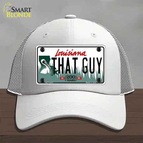 That Guy Louisiana Novelty License Plate Hat Mesh / White