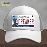 Dreamer Oklahoma Novelty License Plate Hat Mesh / White