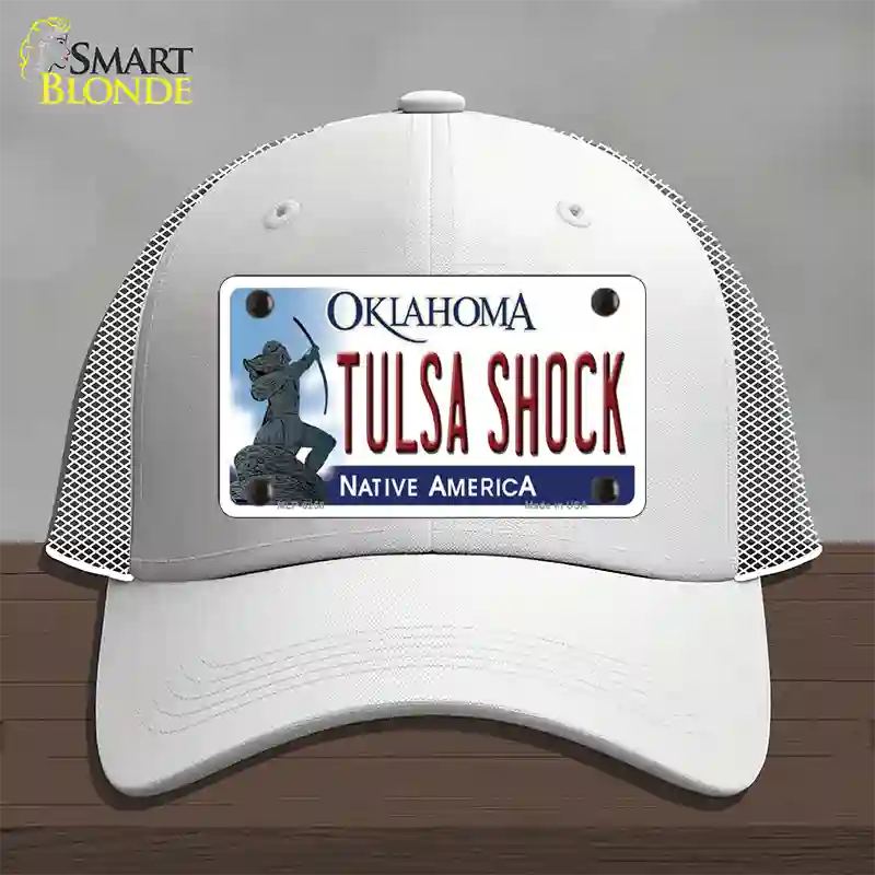 Tulsa Shock Oklahoma Novelty License Plate Hat Mesh / White