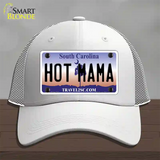 Hot Mama South Carolina Novelty License Plate Hat Mesh / White