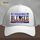 Blessed South Carolina Novelty License Plate Hat Mesh / White