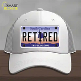 Retired South Carolina Novelty License Plate Hat Mesh / White