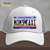 Moms Taxi South Carolina Novelty License Plate Hat Mesh / White