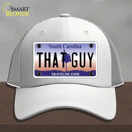 That Guy South Carolina Novelty License Plate Hat Mesh / White