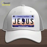 Jesus South Carolina Novelty License Plate Hat Mesh / White