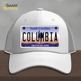 Columbia South Carolina Novelty License Plate Hat Mesh / White