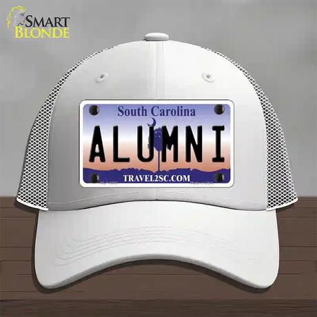 Alumni South Carolina Novelty License Plate Hat Mesh / White