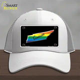 Tennessee Rainbow Novelty License Plate Hat Mesh / White