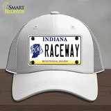 Raceway Indiana Novelty License Plate Hat Mesh / White