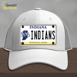 Indians Indiana Novelty License Plate Hat Mesh / White