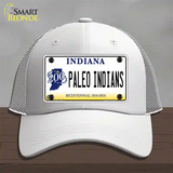 Paleo Indians Indiana Novelty License Plate Hat Mesh / White