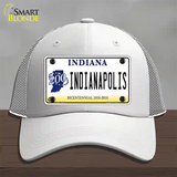 Indianapolis Indiana Novelty License Plate Hat Mesh / White