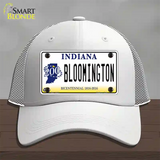 Bloomington Indiana Novelty License Plate Hat Mesh / White